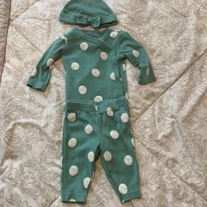 3 pice set 3 months baby girl